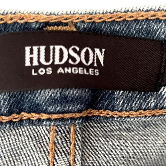 HUDSON~BARBARA BOOTCUT KNEE WORN DETAILS ~ SZ 27 - Picture 5 of 6